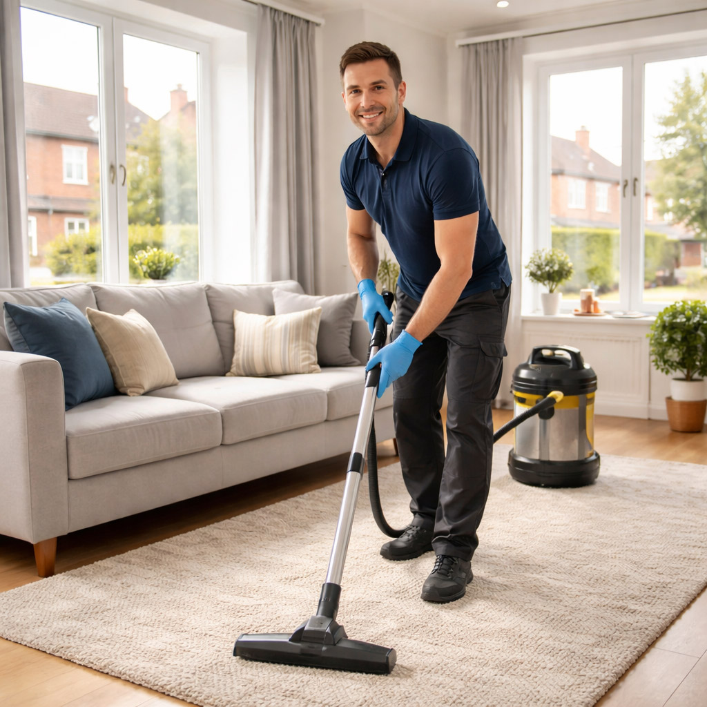 domestic cleaning services Ilford cleaner cleaning modern home kitchen and living area London